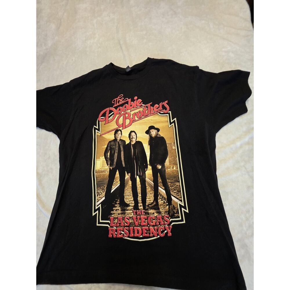 The Doobie Brothers Las Vegas 2020 Tour Tultex Men's Size Xl Short Sleeve Black